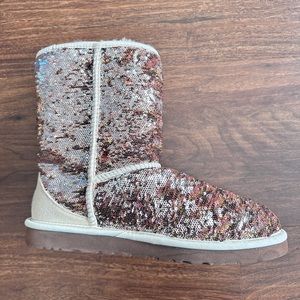 Ugg Sequin Boots Like New. Worn Once or not at al.